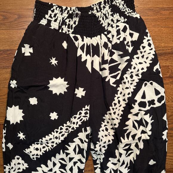 Anthropologie Aniya Balloon Joggers Pants Black MOTIF Size S Boho - Picture 3 of 5